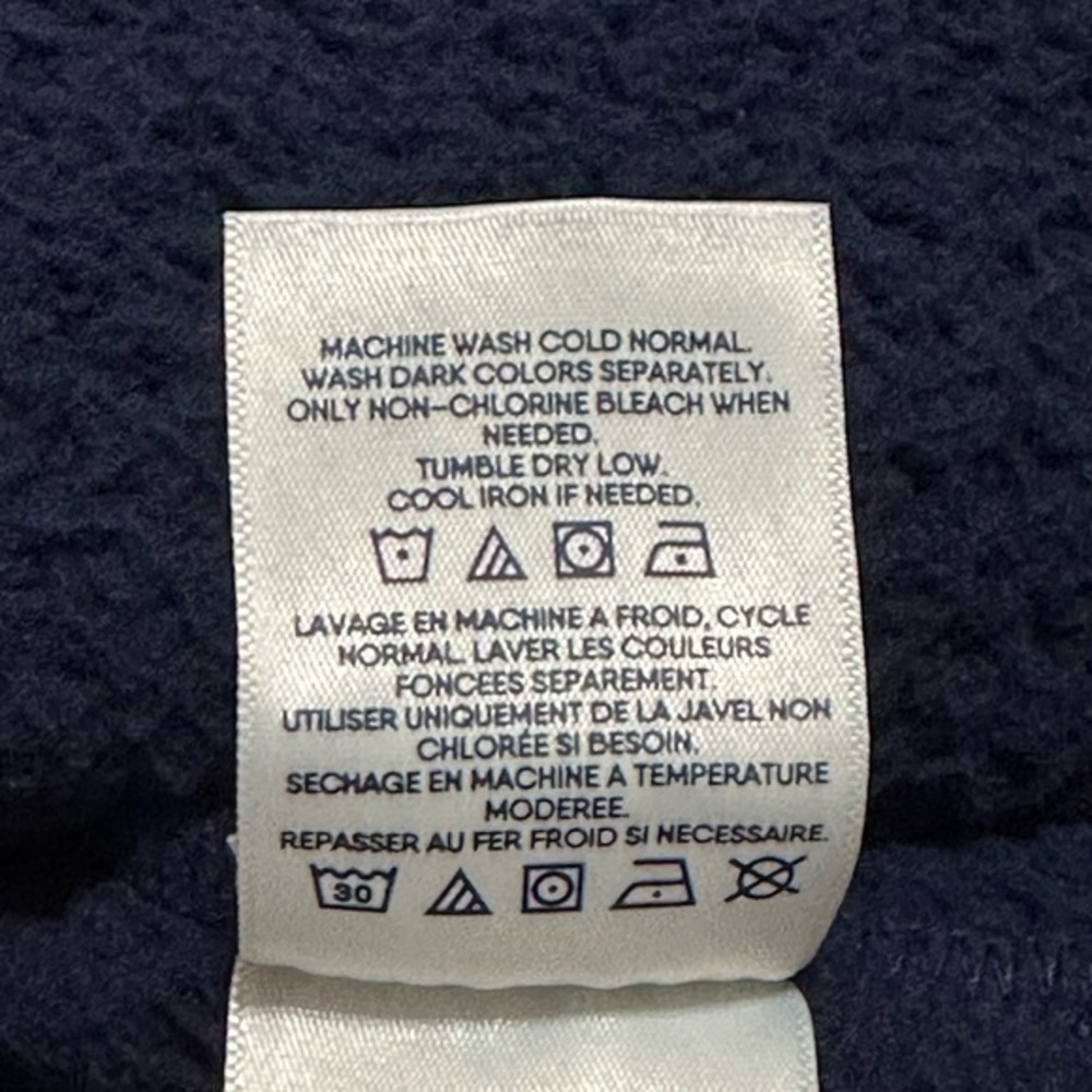 Lands’ End 1/4 Zip Up Sherpa Hoodie Size Small - Picture 3 of 7